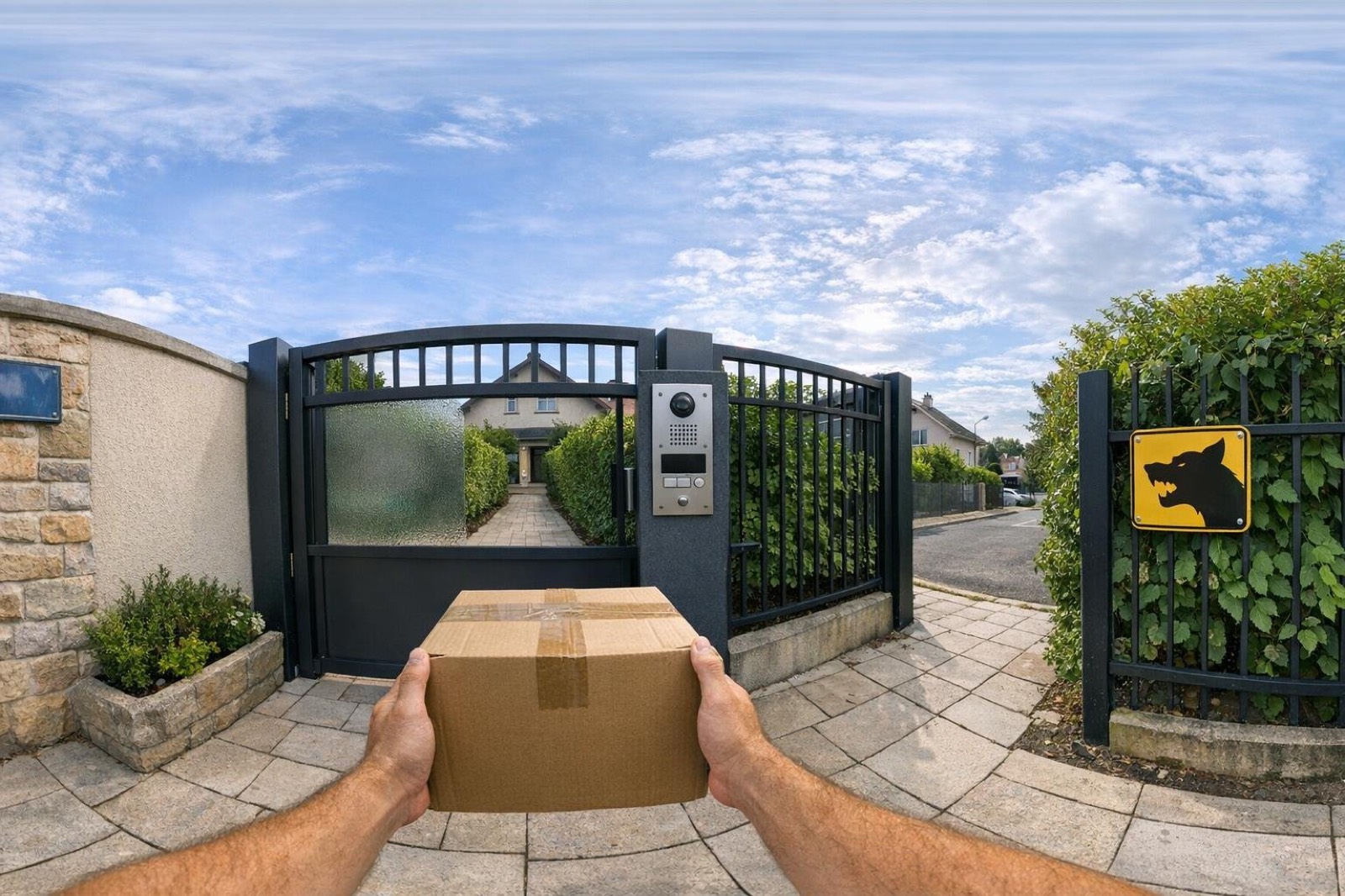 Parcel handover area